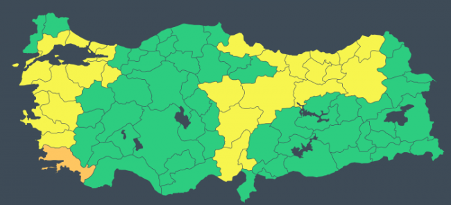 27 il için sarı uyarı: Sağanak ve kar geliyor